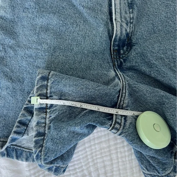 VINTAGE Harley Davidson High Rise Mid Thick Denim Jean Short Size 4